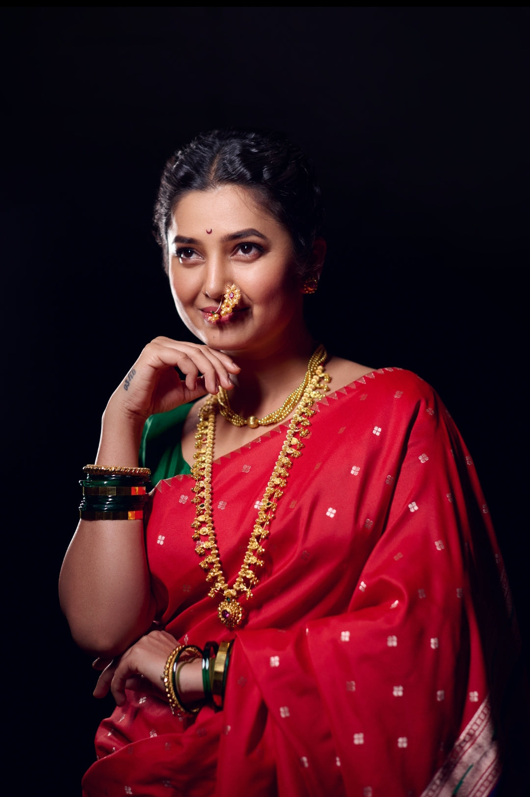 Oxidized kolhapuri set | Saree models, Theory fashion, Cotton saree designs